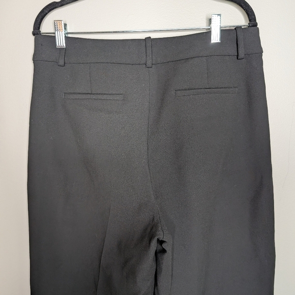 J. Crew Sydney Wide Leg Cropped Pants Black sz 12 - Picture 4 of 7
